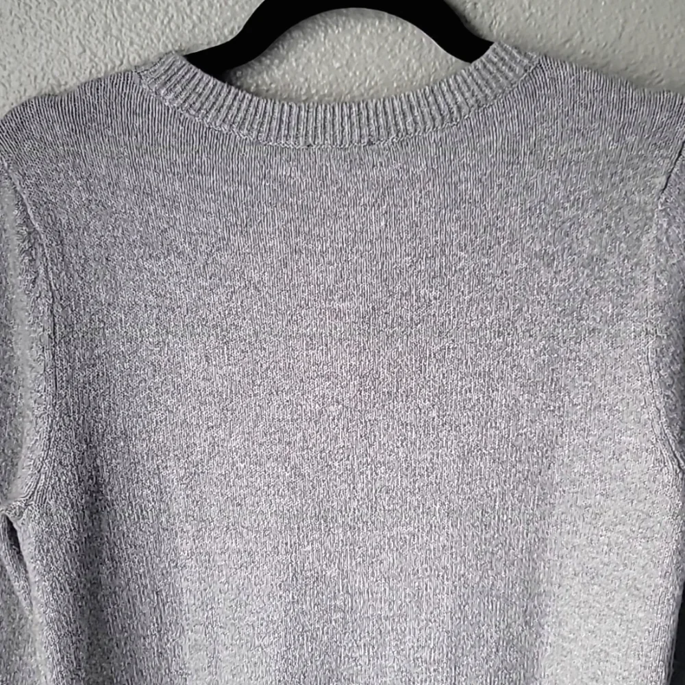 Talbots NWT Essential Knit Sweater Dress Size Medium Petite Color Heather Grey - Picture 7 of 10